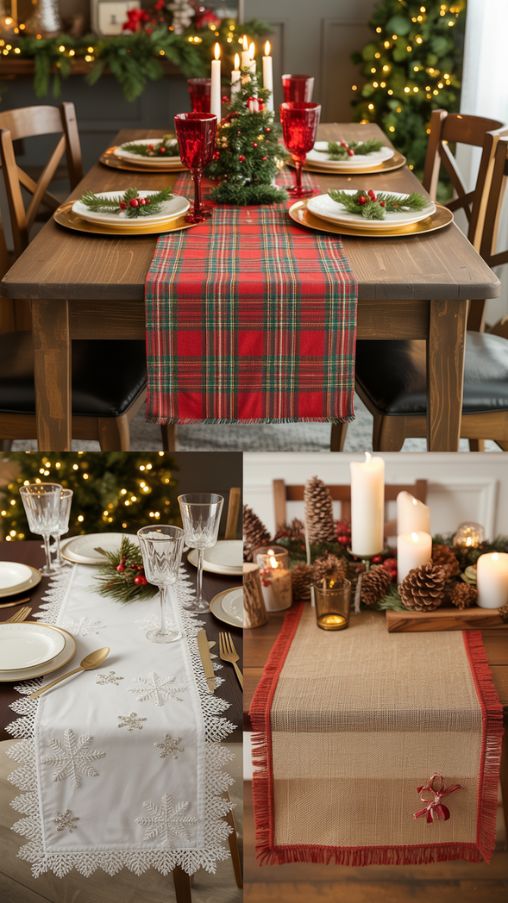 Classic Christmas Table Runner Ideas for a Warm and Festive Holiday Table