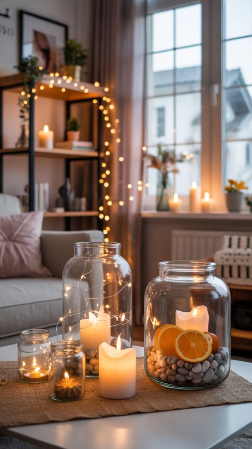 Cozy New Year’s Decorations Ideas with Fairy Lights and Ambient Glow