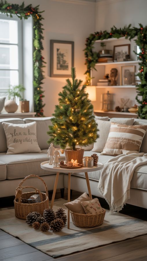 Incorporating Seasonal Accents Around Your Small Christmas Tree