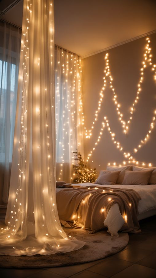 Magical Ceiling and Wall Light Ideas for a Cozy Christmas Interior
