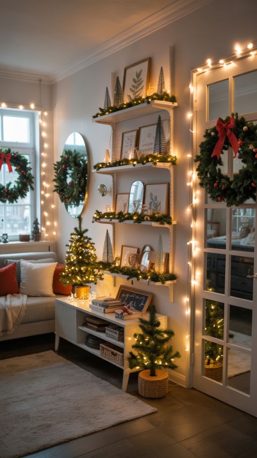 Maximizing Vertical Space in a Small Living Room for Christmas