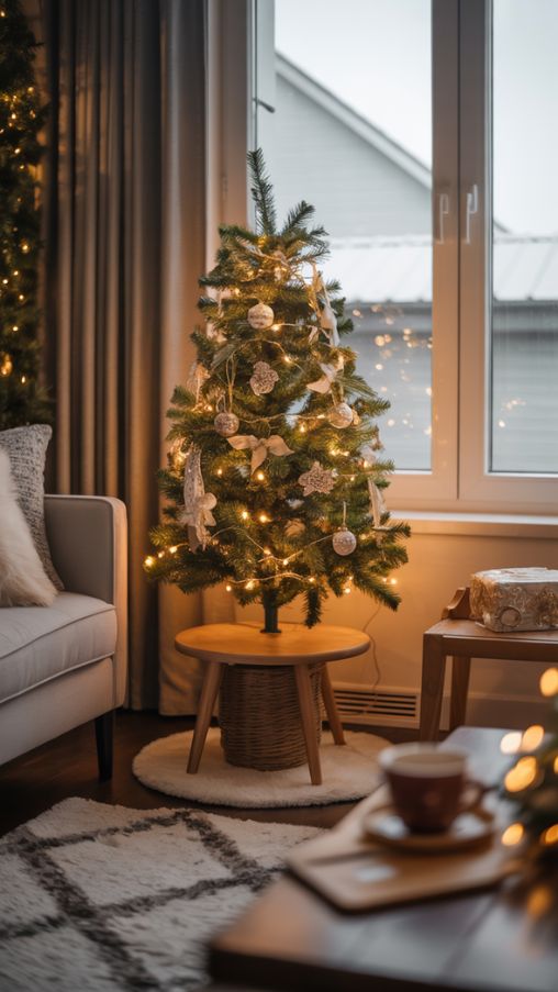 Small Christmas Tree Ideas for Cozy Living Rooms