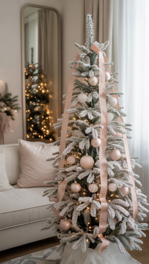 Styling Your Snowy Christmas Tree for Small Spaces