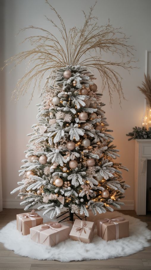 The Finishing Touch: Tree Topper & Skirt for a Snowy Christmas Tree