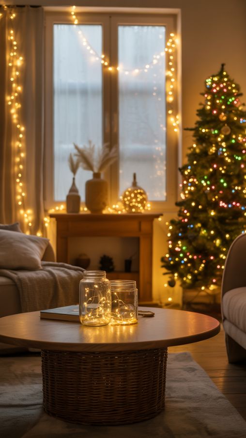 Warm and Cozy Christmas Lights Inside House Ideas