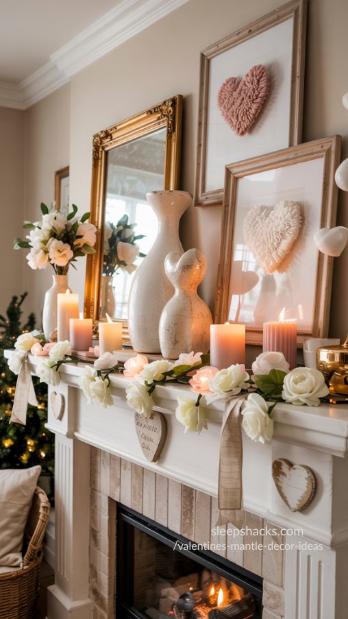 Choosing a Color Palette for Valentines Mantle Decor Ideas