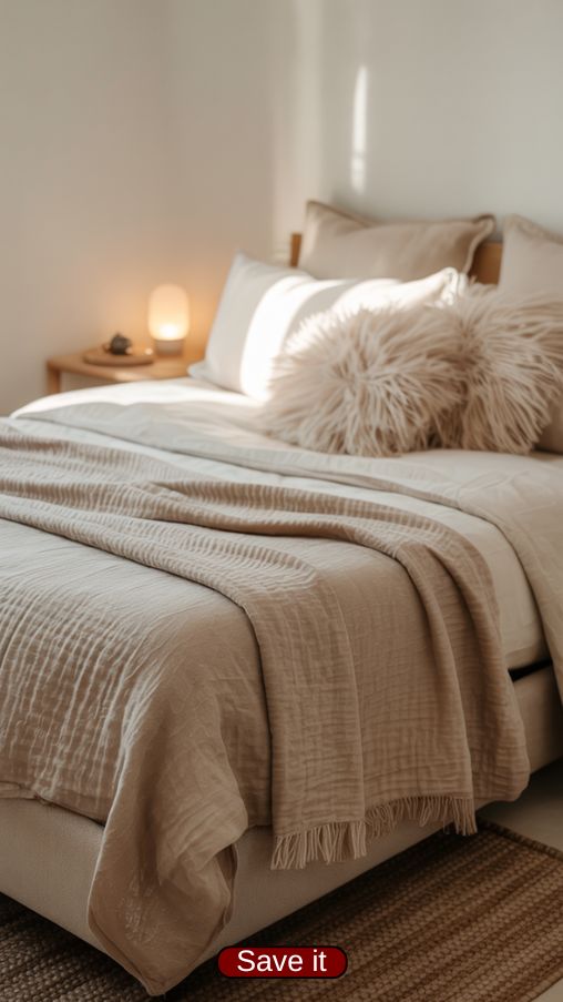 Cozy Guest Room Bedding and Comfort Setup