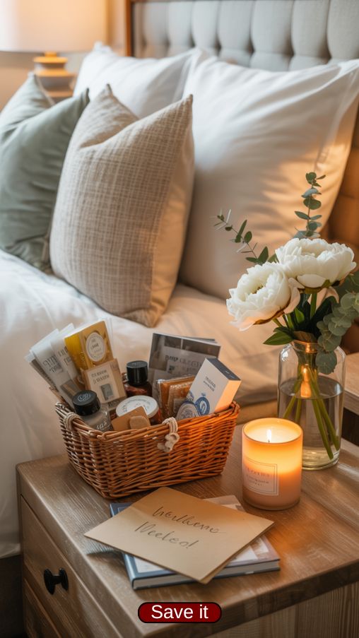 Cozy Guest Room with Thoughtful Personal Touches