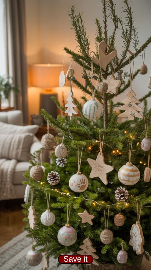 DIY Personalized Real Christmas Tree Decoration Inspiration
