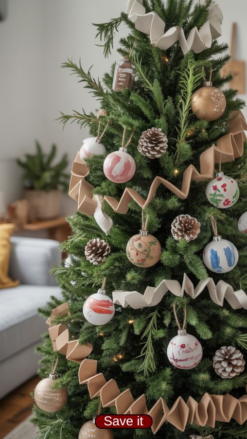 DIY Personalized Real Christmas Tree Decoration Inspiration