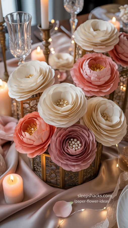 Elegant and Whimsical Paper Flower Designs for Weddings and Special Events