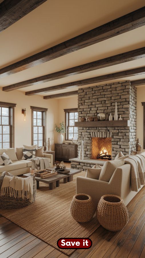Embrace Natural Materials for a Cozy Cabin Feel