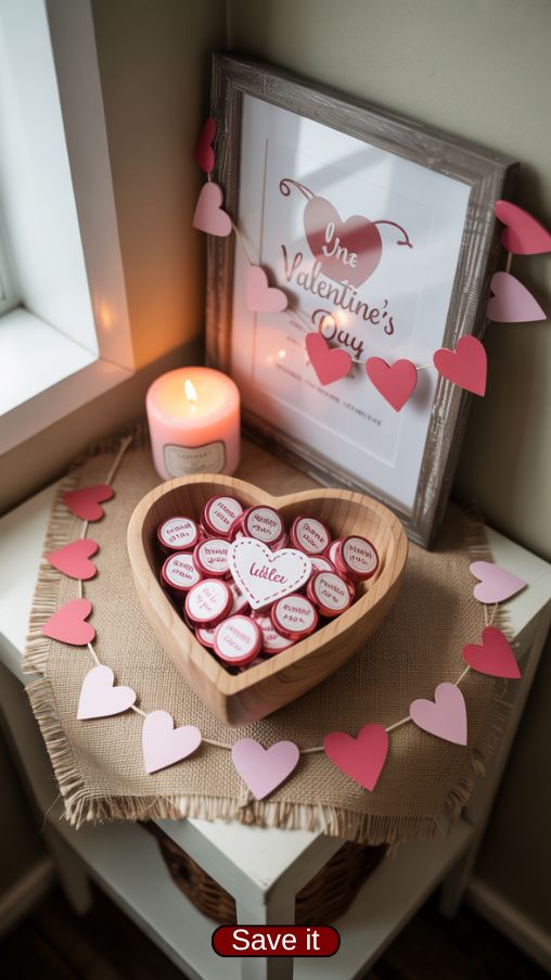 Farmhouse Valentine Corner Vignette Ideas for Cozy Decor