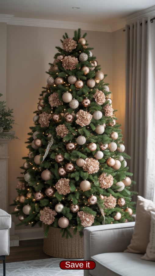Layered Ornament Placement for a Full and Balanced Christmas Tree