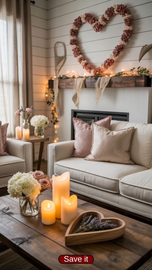 Modern Farmhouse Valentine Decor Blending Traditional and Contemporary Elements
