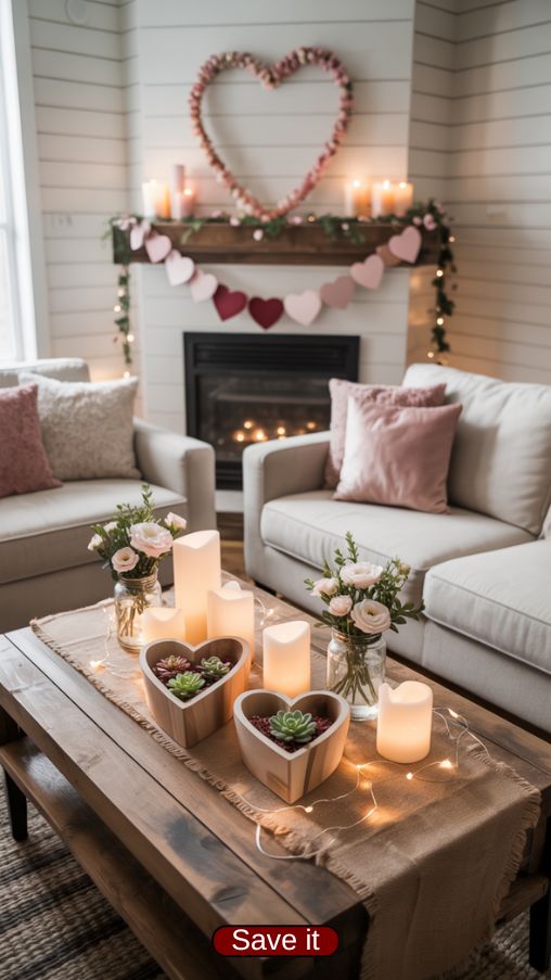 Modern Farmhouse Valentine Decor Blending Traditional and Contemporary Elements
