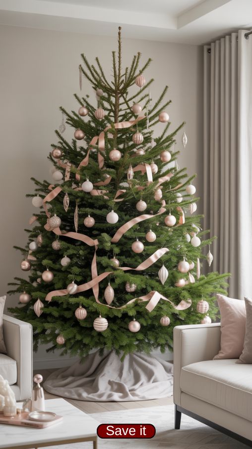 Modern and Unique Real Christmas Tree Decor Inspiration