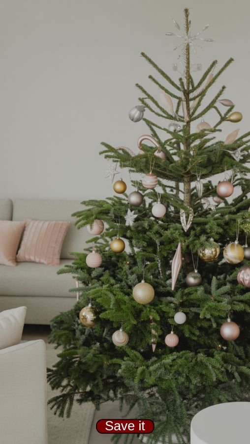 Modern and Unique Real Christmas Tree Decor Inspiration