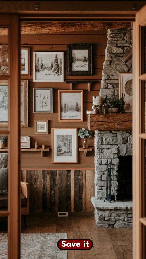Personalized Art and Wall Decor for a Cozy Winter Cabin