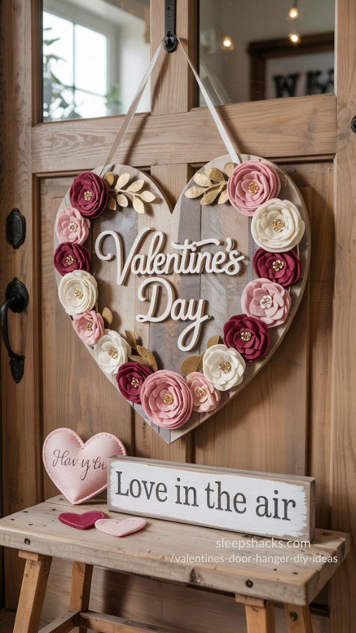Popular Styles for Valentines Door Hanger DIY Ideas