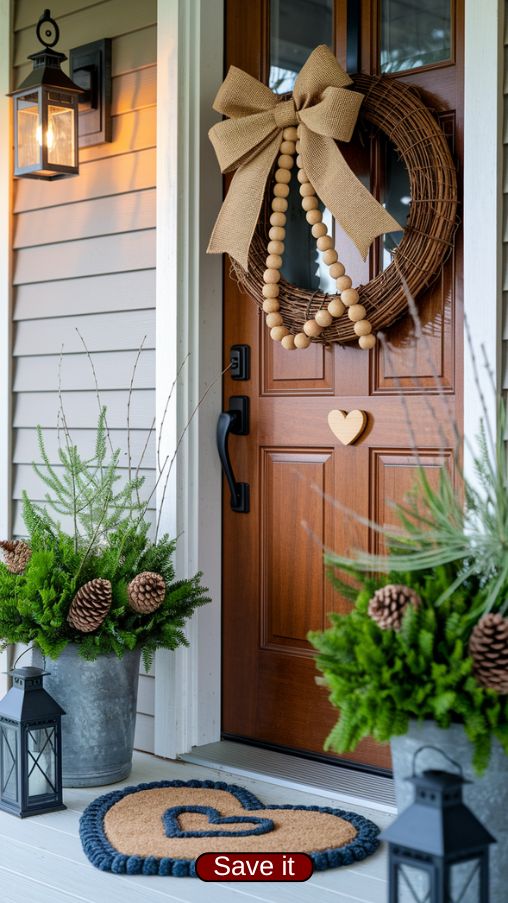 Rustic Valentine Wreaths for Farmhouse Charm