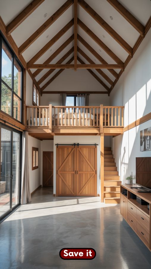 Small Barn House Interior Design Features