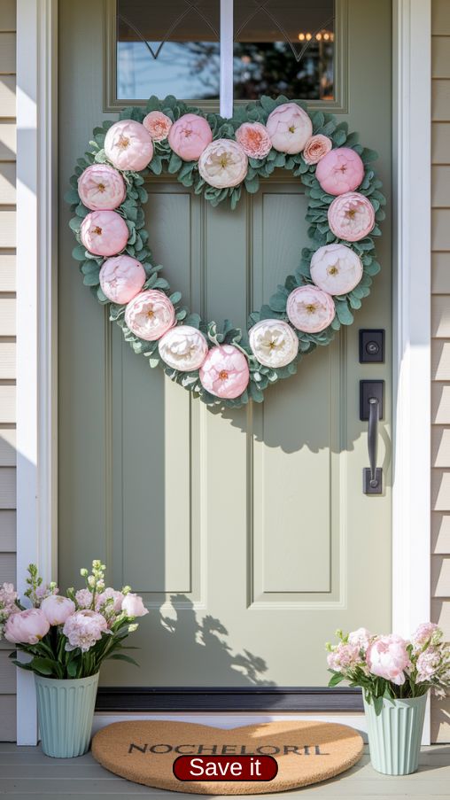 Spring-Inspired Valentine Door Decorations for a Fresh Start