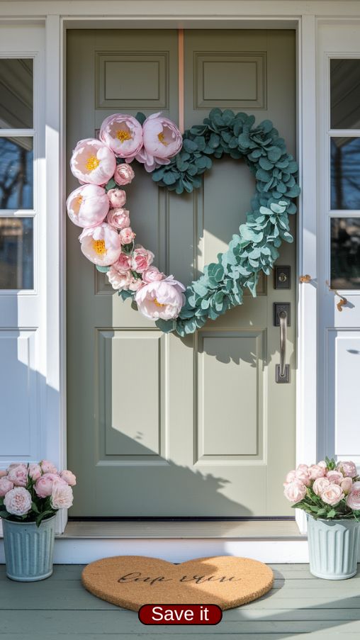 Spring-Inspired Valentine Door Decorations for a Fresh Start