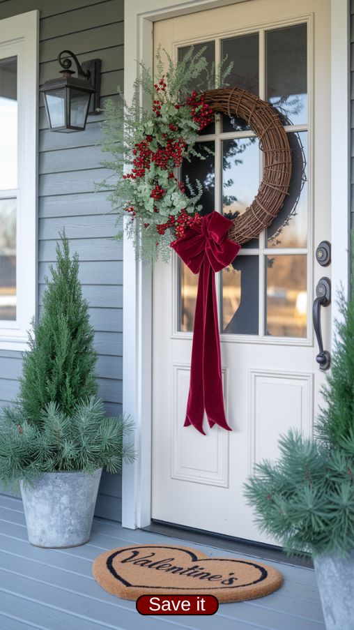 The Best Valentine Door Decorations for a Cozy Winter Look