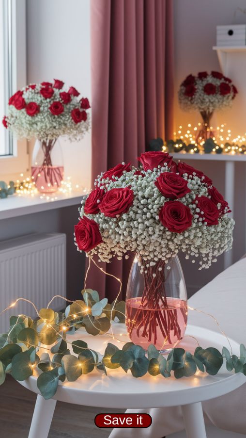 Valentines Room Decor Ideas Flowers and Greenery (1)