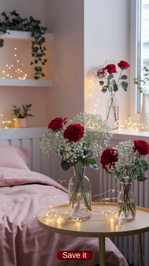 Valentines Room Decor Ideas Flowers and Greenery (1)