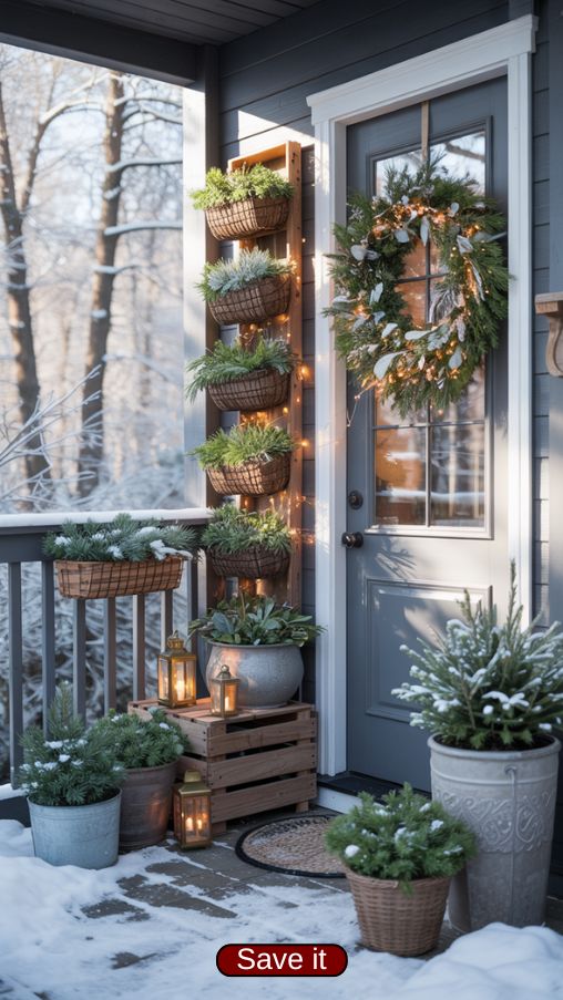 Winter Porch Decor Ideas for Small Spaces
