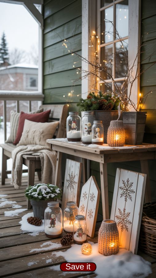 Winter Porch Decor Ideas with DIY Seasonal Projects