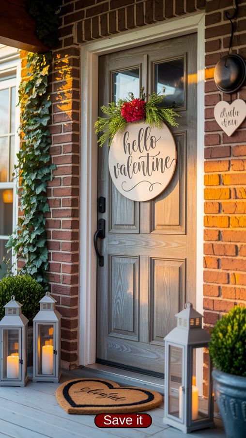 Wooden Valentine Door Hangers That Add a Personal Touch