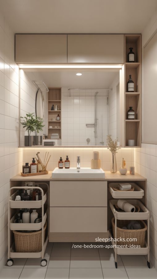 Bathroom Organization and Design for One Bedroom Apartments – Functional and Stylish Small Space
