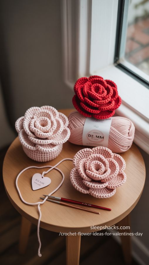 Beginner Crochet Rose Ideas for Valentines Day – Easy and Handmade