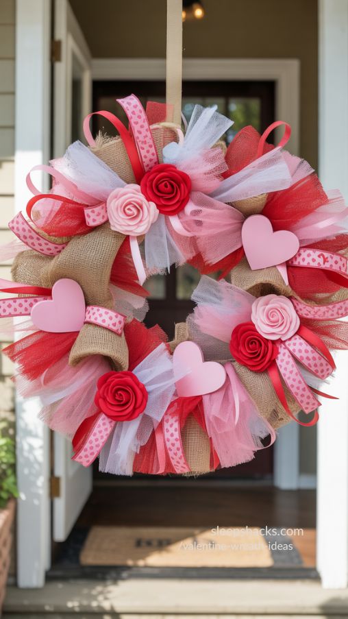 Budget-Friendly Dollar Store Valentine Wreath