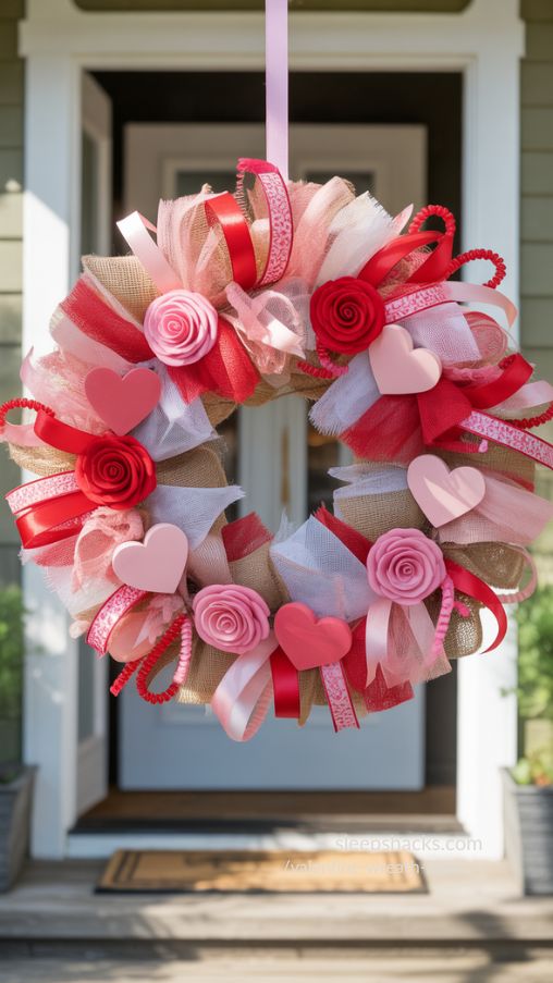 Budget-Friendly Dollar Store Valentine Wreath