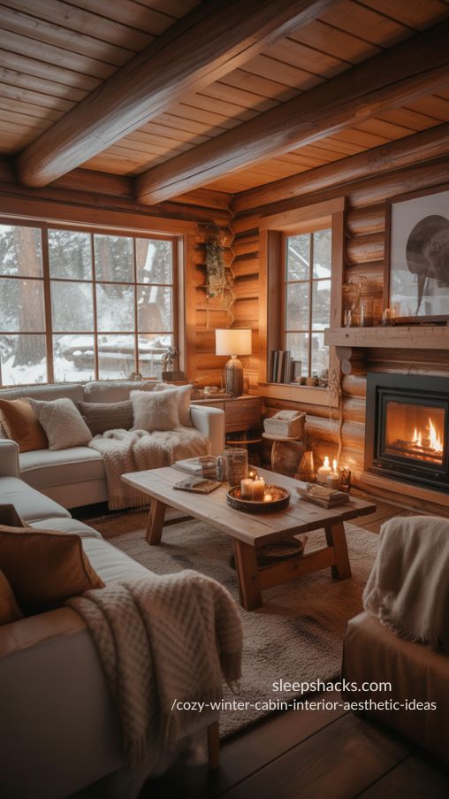 cozy-winter-cabin-interior-aesthetic-ideas