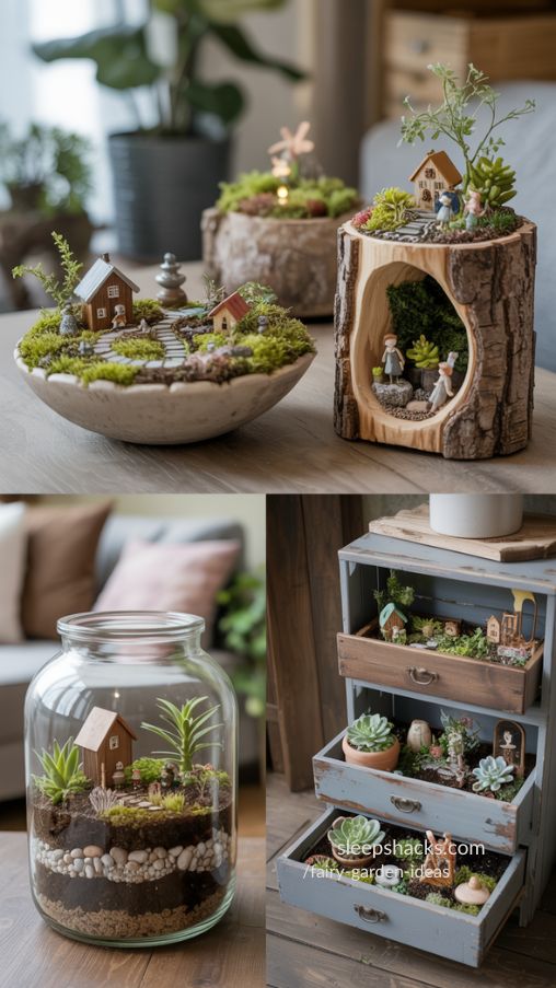 Creative Fairy Garden Ideas Using Unique Containers