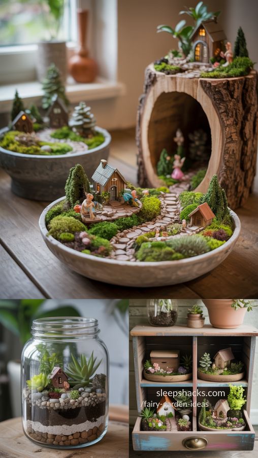 Creative Fairy Garden Ideas Using Unique Containers