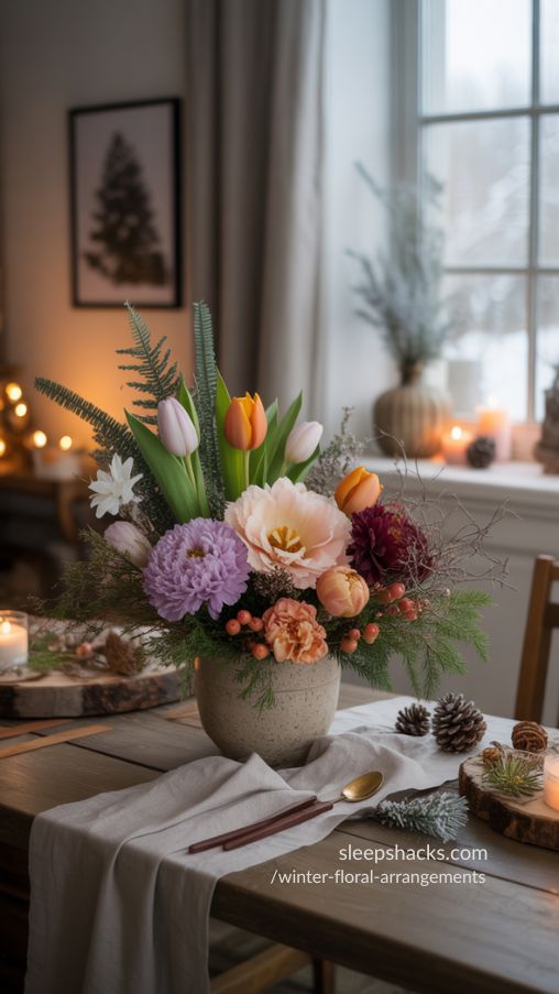 Creative & Unique Winter Floral Arrangement Ideas