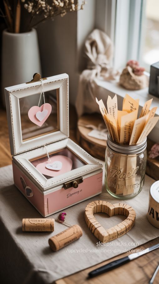 Creative Upcycled Valentine Gifts with Handmade Keepsakes and Recycled Decor