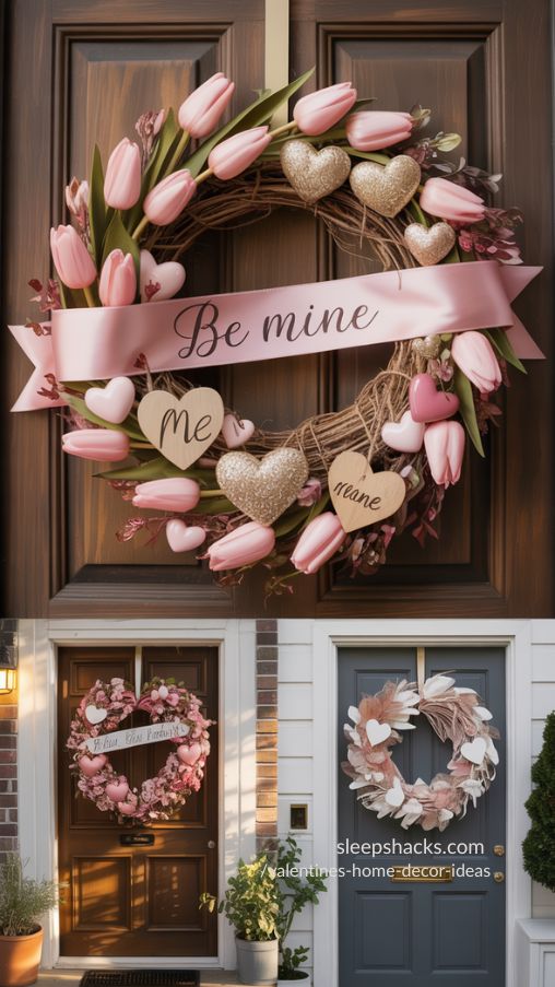 Creative Valentine’s Day Wreaths for Every Door