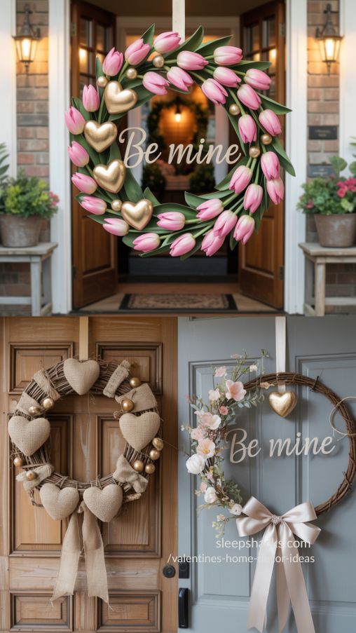 Creative Valentine’s Day Wreaths for Every Door