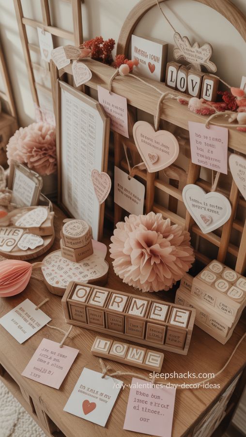 DIY Personalized Valentine’s Day Decor with Names and Messages