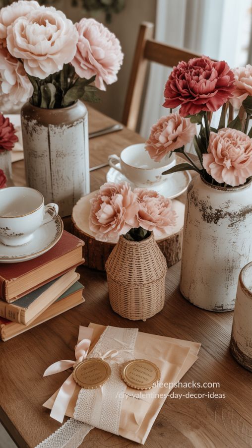 DIY Vintage and Rustic Valentine’s Day Decor Ideas