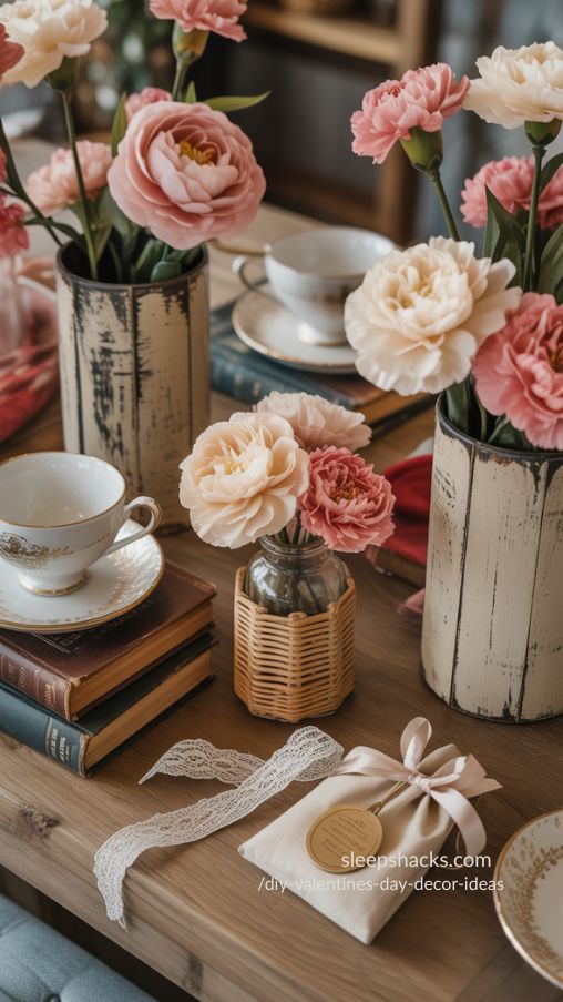 DIY Vintage and Rustic Valentine’s Day Decor Ideas