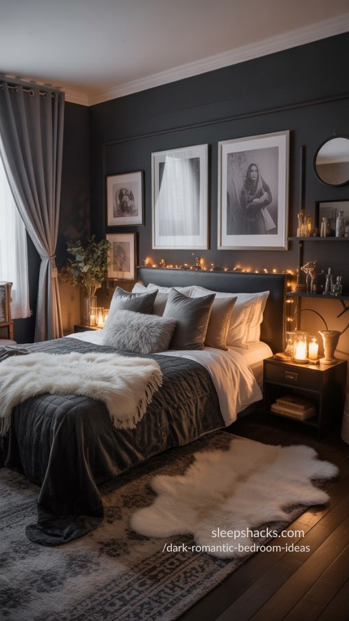 DIY and Budget-Friendly Ideas for a Dark Romantic Bedroom – Cozy, Moody, and Stylish