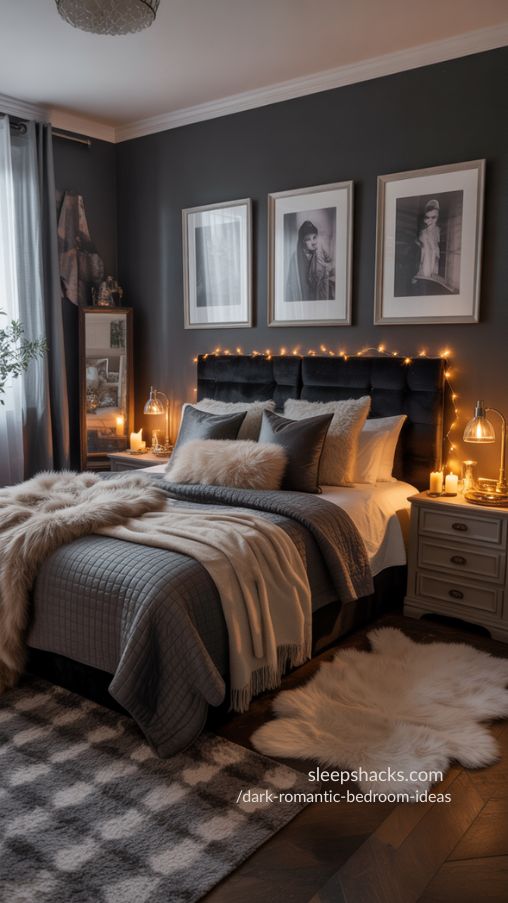 DIY and Budget-Friendly Ideas for a Dark Romantic Bedroom – Cozy, Moody, and Stylish